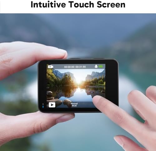 AKASO Brave 7 LE 4K30FPS 20MP WiFi Action Camera with Touch Screen EIS 2.0 Zoom Remote Control 131 Feet Underwater Camera with 2X 1350mAh Batteries Support External Microphone Vlog Camera - Image 3