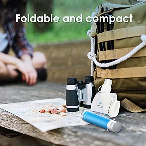 Waterdrop 16 oz Collapsible Water Pouch, Pack of 3, Hiking, Camping, Travel, BPA-Free, Reusable, Foldable - Image 3