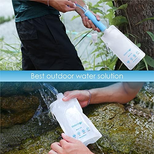Waterdrop 16 oz Collapsible Water Pouch, Pack of 3, Hiking, Camping, Travel, BPA-Free, Reusable, Foldable - Image 6